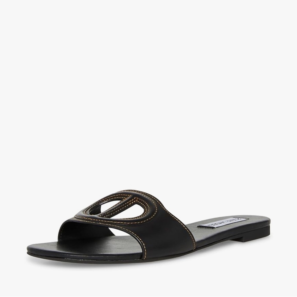 Steve Madden Black Open-Toe Sandals